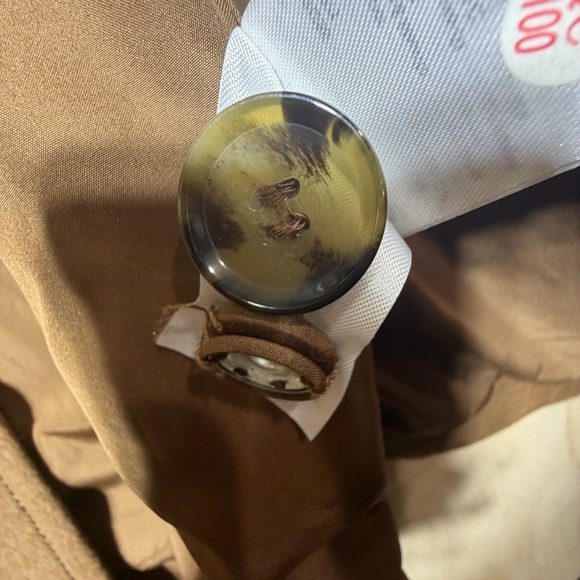 H&M Women’s Double-Breasted Peacoat – Brown – Size 14 - Picture 9 of 11